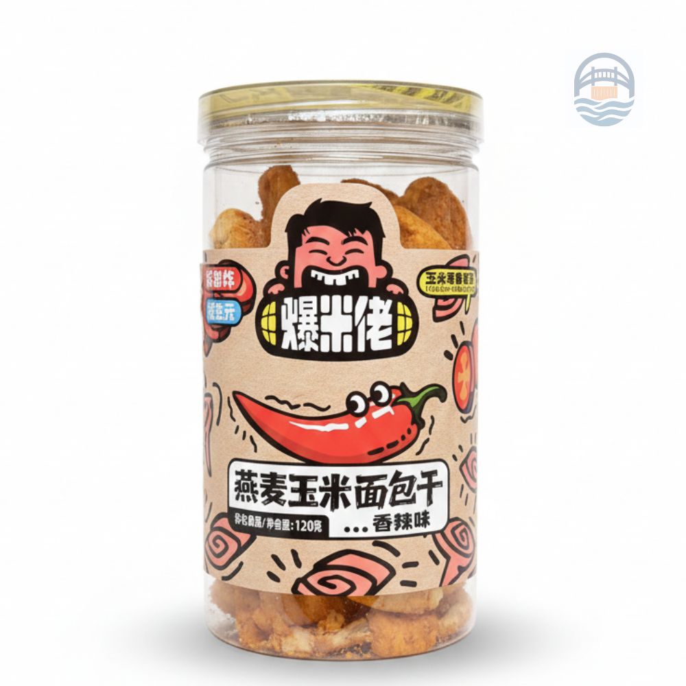 爆米佬燕麦玉米面包干(香辣)120g
