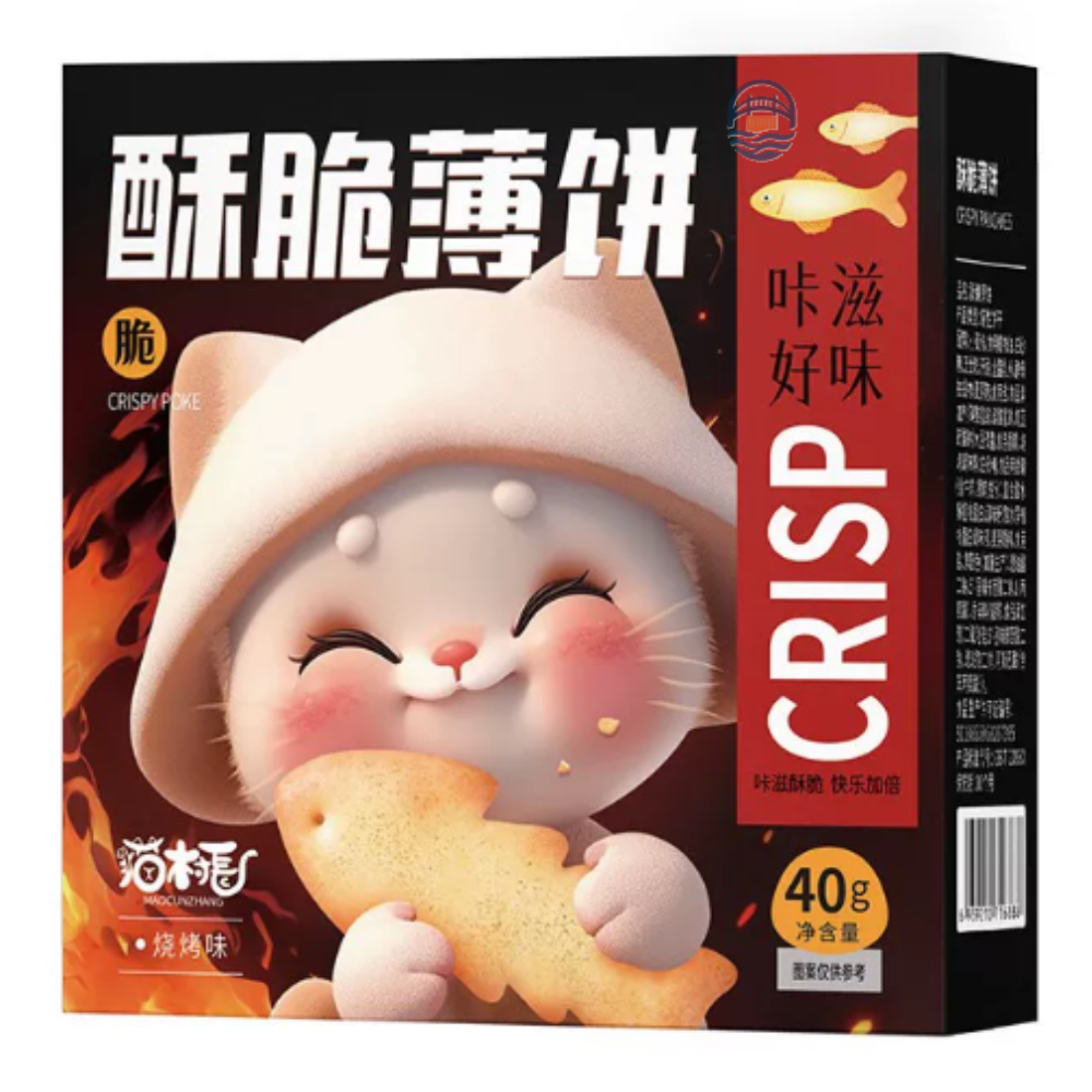 猫村长酥脆薄饼40g(烧烤味)