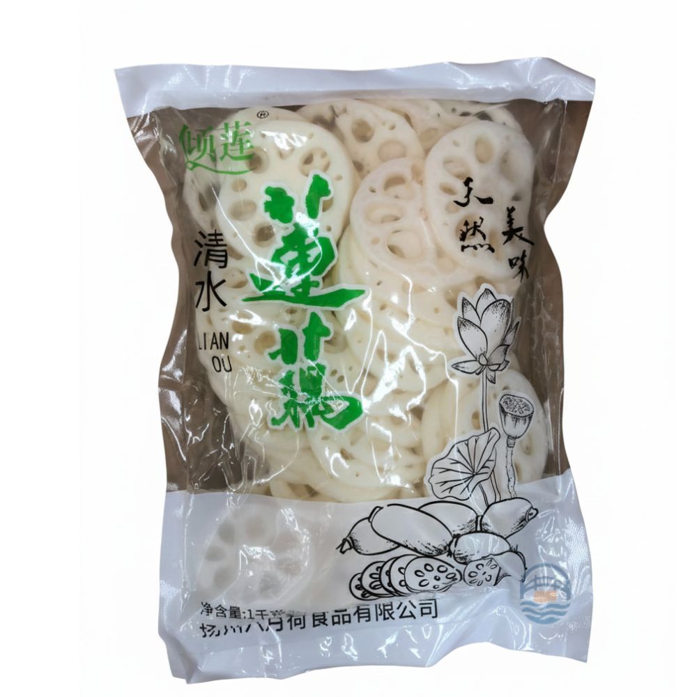 倾莲六月荷清水藕片1KG