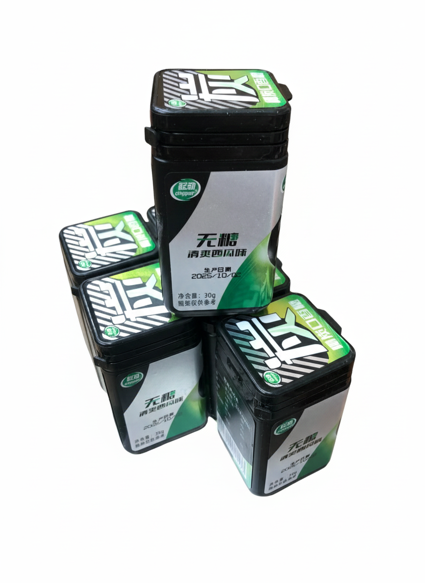 冰晶爽起劲椰炭口香糖无糖清爽西瓜味