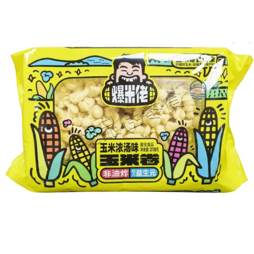 爆米佬玉米卷玉米浓汤味210g