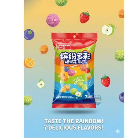 开小差缤纷多彩爆米花220g