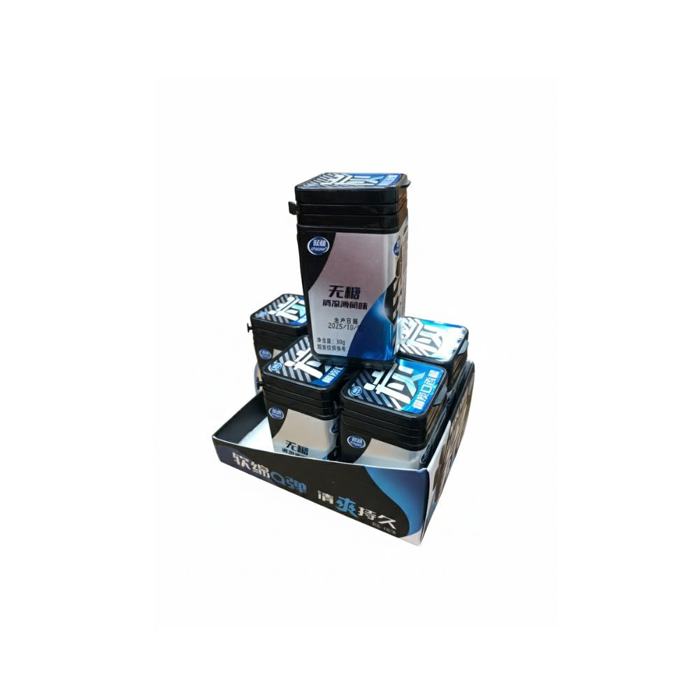 冰晶爽起劲椰炭口香糖无糖薄荷味