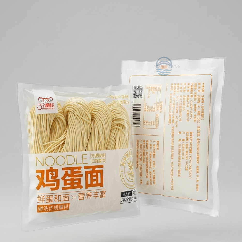 今旭三个樱桃家常面系列鸡蛋面400g