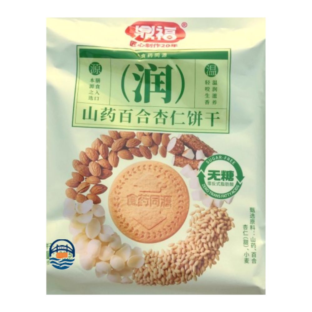 鼎福山药百合杏仁饼干238G