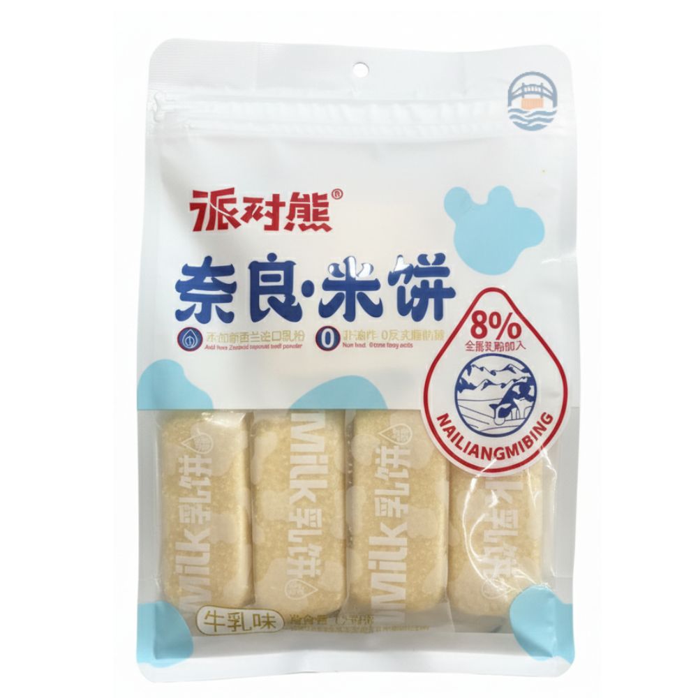 *派对熊奈良米饼-牛乳味240g