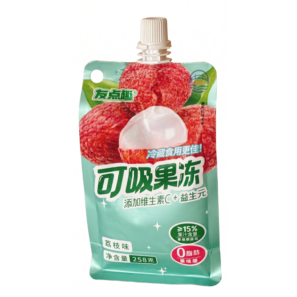 友点趣吸果冻258g  荔枝味