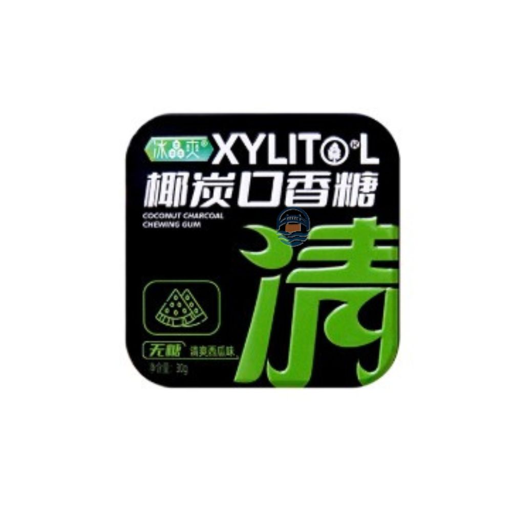冰晶爽起劲椰炭口香糖无糖清爽西瓜味