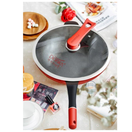 迪迪尼卡 钻石款炒锅-紅