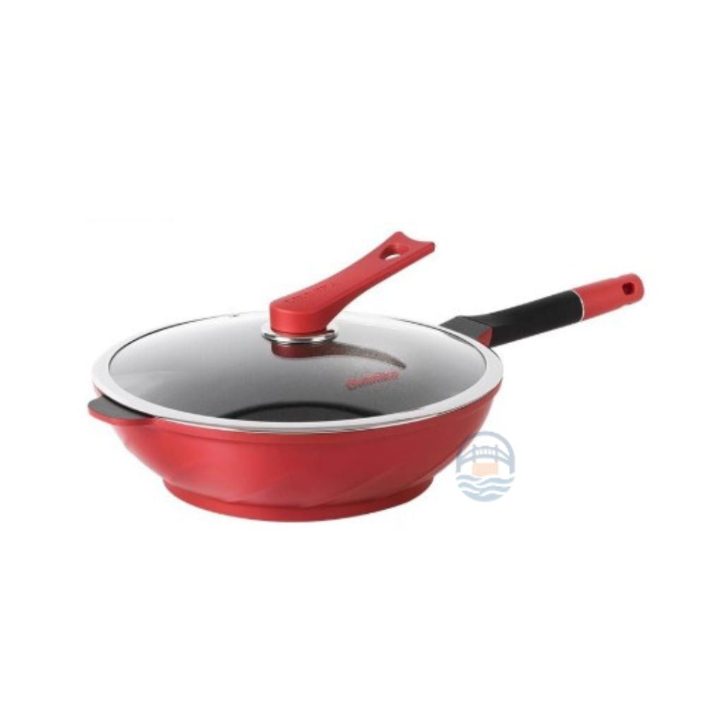 迪迪尼卡 钻石款炒锅-紅