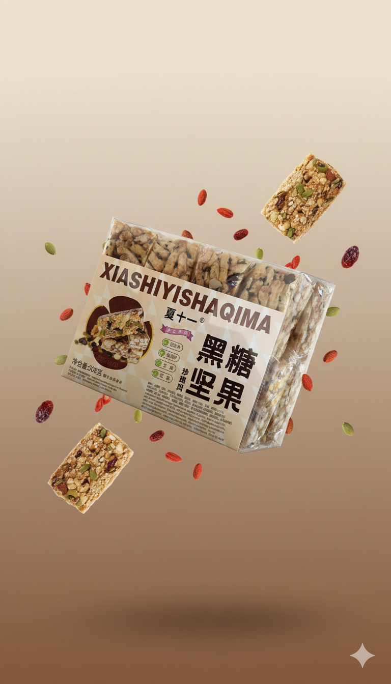 优佰味黑糖坚果沙琪玛308g