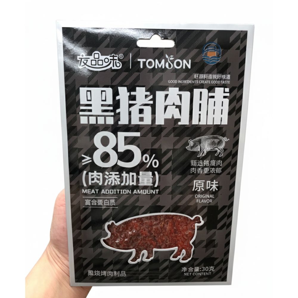 友品味黑猪肉脯原味30G