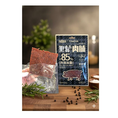 友品味黑猪肉脯黑椒味30G