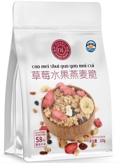 胖东来草莓水果燕麦脆320G