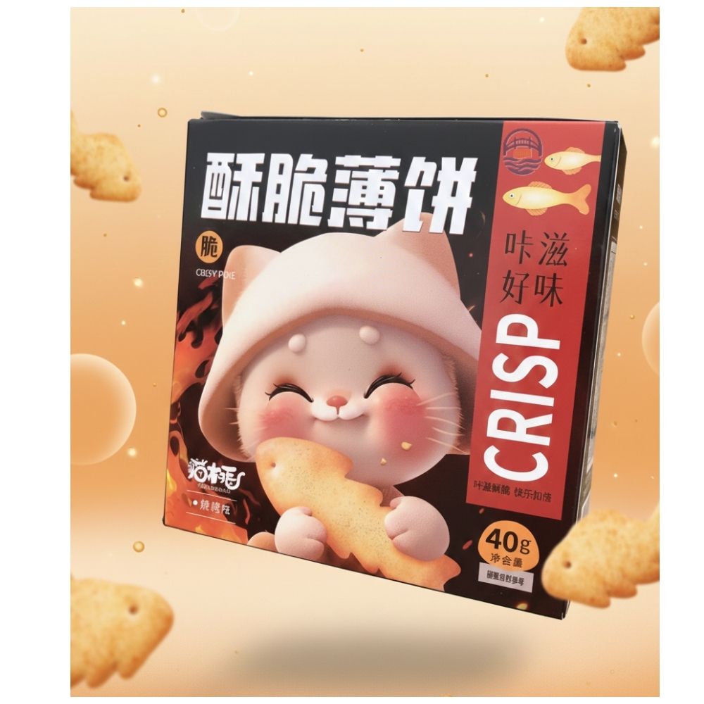 猫村长番茄味酥脆薄饼40g