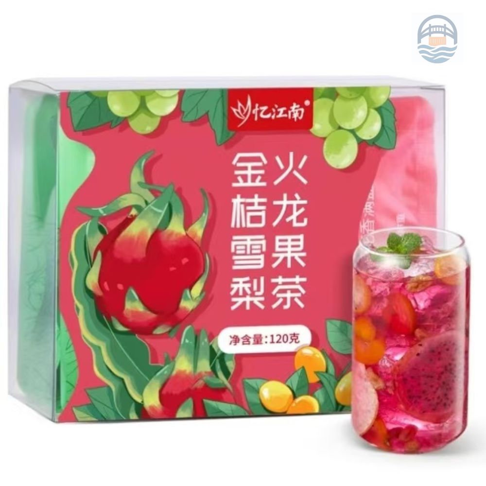 忆江南120g金桔雪梨火龙果茶