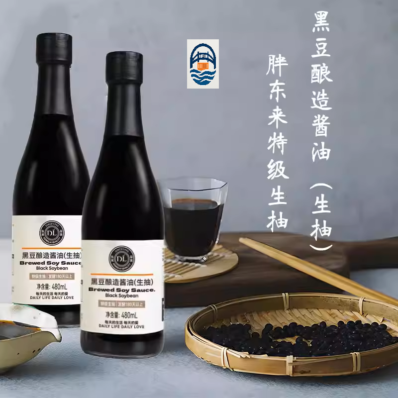 胖东来黑豆生抽酱油480ML
