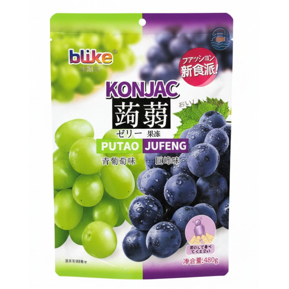 金德福蒟蒻果冻（青葡萄巨峰葡萄味）480g