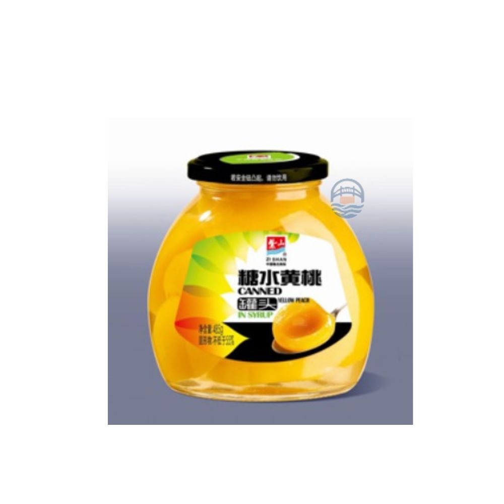 紫山罐头黄桃罐头485g