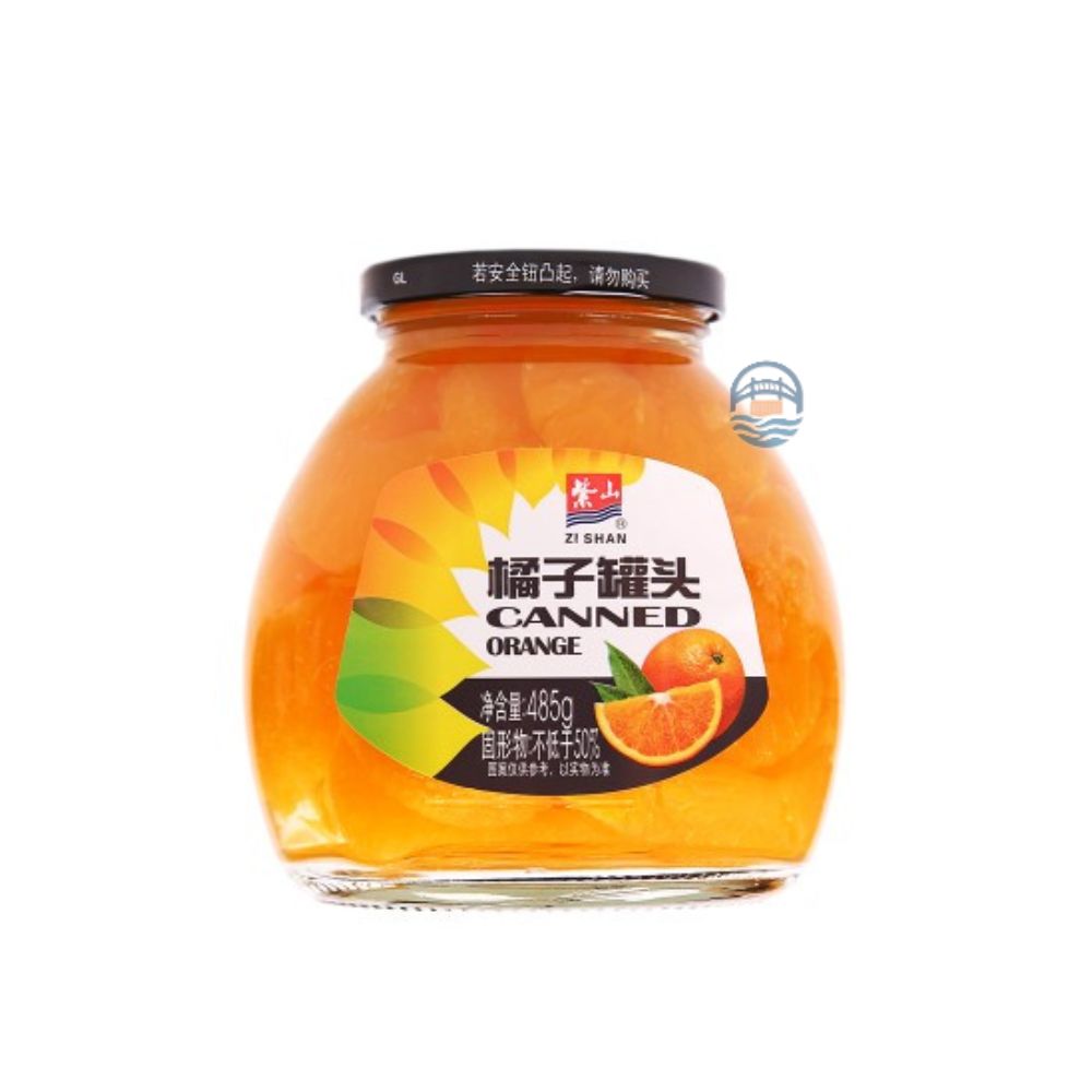 紫山罐头桔子罐头485g