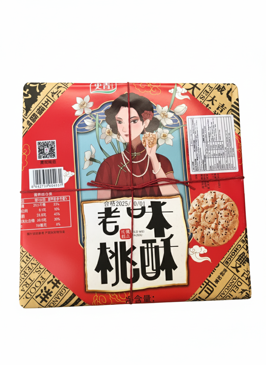 *晨雨老味桃酥500g