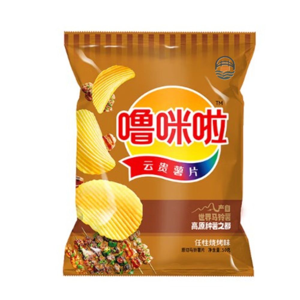 噜咪啦噜咪啦云贵薯片任性烧烤味50g