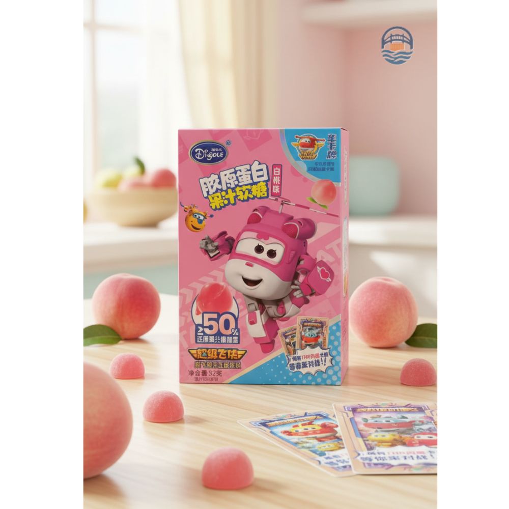 迪高乐胶原蛋白果汁软糖(白桃味)52G