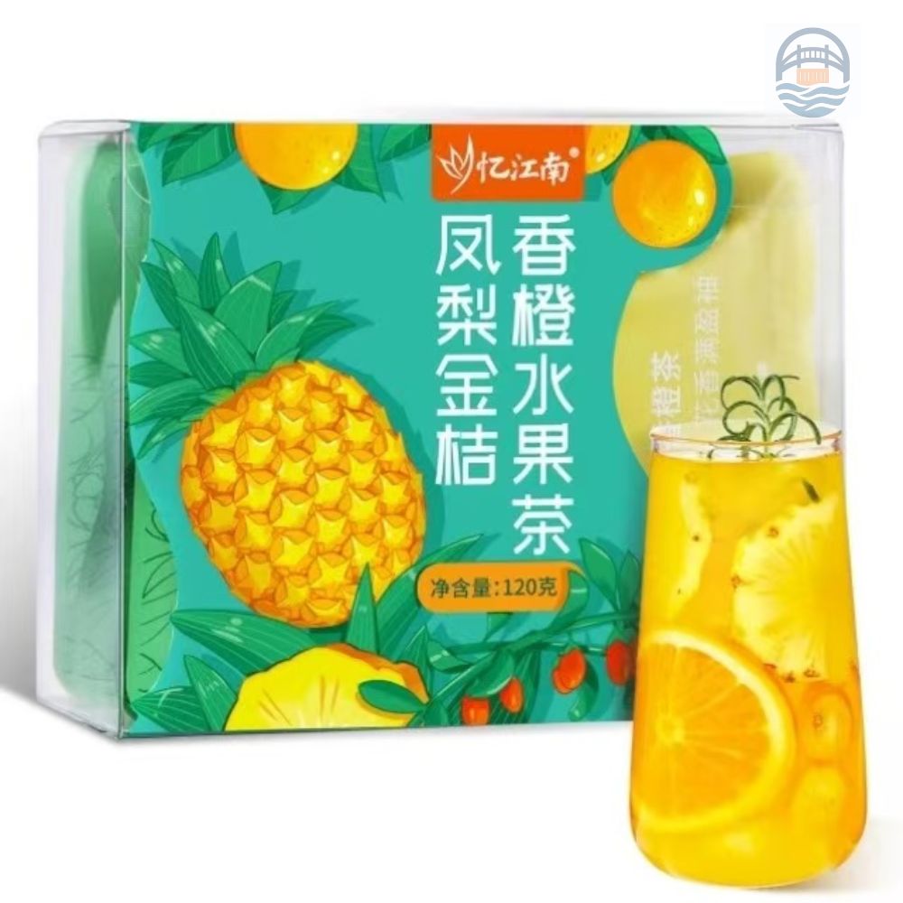 忆江南120g凤梨金桔香橙水果茶