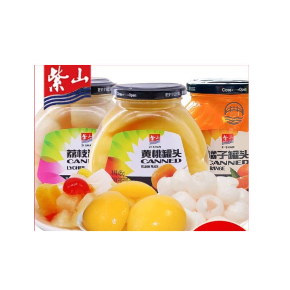 紫山罐头荔枝罐头485g