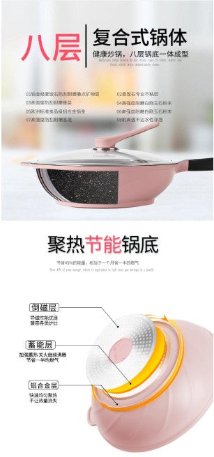 迪迪尼卡 钻石款炒锅-紅