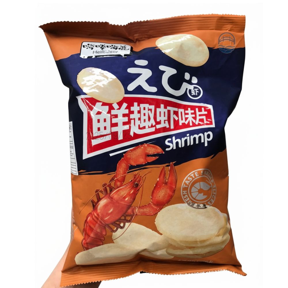 *麦吉赫嗨喽嗨鹿鲜趣虾味片-原味80g
