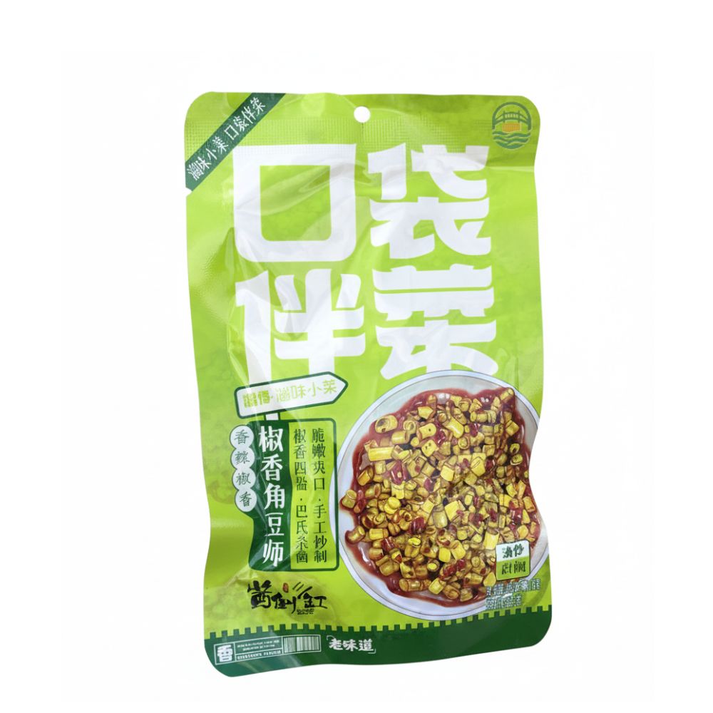 酱倒缸椒香角豆师90g