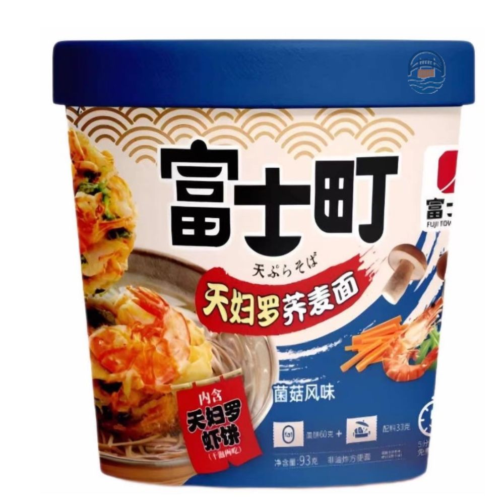 富士町天妇罗养麦面93G-菌菇鸡丝味
