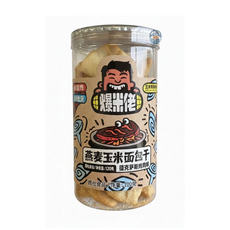 爆米姥燕麦玉米面包干德克萨斯烤肉味120g