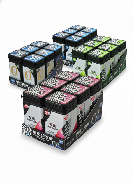 冰晶爽起劲椰炭口香糖无糖清爽西瓜味