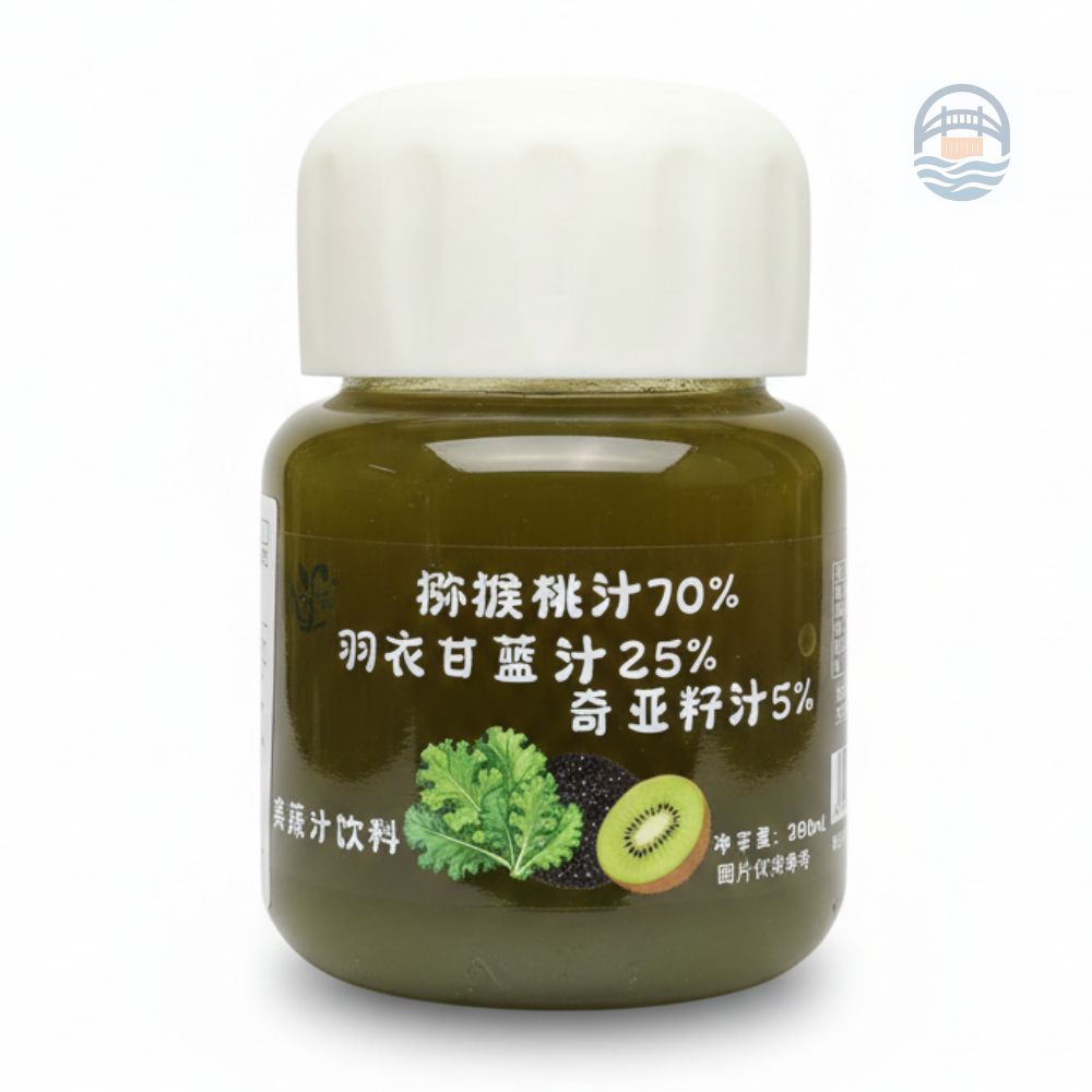 麦兒儿猕猴桃羽衣甘蓝奇亚籽(玻璃瓶)280ml